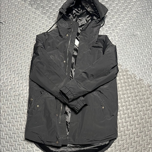 Killion brand mens Black Hooded parka - Picture 1 of 4